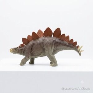 Vintage Stegosaurus Dinosaur Toy K&M Figure 2000  ~7"